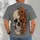 Ivory Skull and Orange Wildflowers for Alternative Everyday Style for Teens and Adults All-over Print Unisex T-shirt - 4