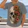Ivory Skull and Orange Wildflowers for Alternative Everyday Style for Teens and Adults All-over Print Unisex T-shirt - 2