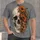 Ivory Skull and Orange Wildflowers for Alternative Everyday Style for Teens and Adults All-over Print Unisex T-shirt - 1
