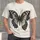 Black Engraved Butterfly Motif for Everyday Nature Lovers and Alternative Style Fans All-over Print Unisex T-shirt - 1
