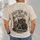 Skeleton Waiting On Parts Garage Scene for Vintage Auto Repair Fans and Mechanics All-over Print Unisex T-shirt - 4