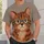 Rust Red Cat With Teal Glasses for Relaxed Everyday Style and Playful Cat Lovers All-over Print Unisex T-shirt - 6