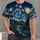 Swirling Starry Night Sky for Art Lovers, Dreamy Stargazing Gift for Teens and Adults All-over Print Unisex T-shirt - 1
