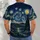 Swirling Starry Night Sky for Art Lovers, Dreamy Stargazing Gift for Teens and Adults All-over Print Unisex T-shirt - 4