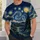 Swirling Starry Night Sky for Art Lovers, Dreamy Stargazing Gift for Teens and Adults All-over Print Unisex T-shirt - 6