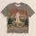 Vintage Geyser Sunset Landscape for Hiking Adventures and Outdoor Nature Lovers Travel All-over Print Unisex T-shirt - 5