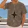 Distressed Four Point Starburst for Everyday Streetwear and Casual Weekend Style All-over Print Unisex T-shirt - 2
