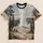 Vintage Forest Geyser Landscape for Outdoor Adventures and Nature Lovers of All Ages All-over Print Unisex T-shirt - 5