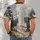 Vintage Forest Geyser Landscape for Outdoor Adventures and Nature Lovers of All Ages All-over Print Unisex T-shirt - 4