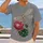 Jeweled Dragonfly And Lotus Flower Motif For Casual Streetwear And Outdoor Days Out All-over Print Unisex T-shirt - 2