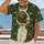 Ornate Green Football Helmet and Dragon Detail for Game Day Fans and Teenagers All-over Print Unisex T-shirt - 2