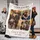Personalized Love Story Couple Photo Blanket – Custom 3 Picture Collage Fleece Throw with Names, Anniversary Gift - 3
