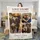 Personalized Love Story Couple Photo Blanket – Custom 3 Picture Collage Fleece Throw with Names, Anniversary Gift - 5