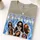 Personalized Bootleg Tee – Custom Photos & Name, Y2K Chrome Lightning Photo Collage Birthday Gift - 7
