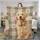 Personalized Buffalo Plaid Dog Photo Blanket – Custom Pet Portrait Fleece Throw with Name, Christmas Gift for Dog Lover - 4