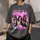 Personalized Bootleg Tee – Custom Photos & Name, Y2K Chrome Letters Electric Lightning Birthday Gift - 6