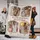 Personalized Vintage Frame Couple Photo Blanket – Custom 4 Picture Fleece Throw with Names, Anniversary Gift for Wife - 1