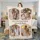 Personalized Vintage Frame Couple Photo Blanket – Custom 4 Picture Fleece Throw with Names, Anniversary Gift for Wife - 5