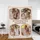 Personalized Vintage Frame Couple Photo Blanket – Custom 4 Picture Fleece Throw with Names, Anniversary Gift for Wife - 4