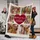 Personalized Red Heart Friends Photo Collage Blanket – Custom 6 Picture Fleece Throw, Christmas Friendship Gift for Her - 3