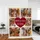 Personalized Red Heart Friends Photo Collage Blanket – Custom 6 Picture Fleece Throw, Christmas Friendship Gift for Her - 4
