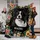 Personalized Black Floral Dog Portrait Blanket – Custom Pet Photo Fleece Throw with Name, Christmas Gift for Dog Mom - 1