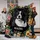 Personalized Black Floral Dog Portrait Blanket – Custom Pet Photo Fleece Throw with Name, Christmas Gift for Dog Mom - 3