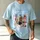 Personalized Bootleg Tee – Custom Photos & Name, Y2K Chrome Lightning Photo Collage Best Friend Birthday Gift - 5