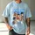 Personalized Bootleg Tee – Custom Photos & Name, Y2K Chrome Smoke Cloud Photo Collage Birthday Gift - 5