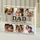 Personalized Dad Photo Collage Acrylic Plaque – Custom 6 Photo Kids Names Keepsake for Daddy, Christmas Gift from Kids - 4