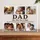 Personalized Dad Photo Collage Acrylic Plaque – Custom 6 Photo Kids Names Keepsake for Daddy, Christmas Gift from Kids - 6