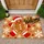 Gingerbread Man And Snowflakes Christmas Welcome Scene For A Cozy Holiday Entryway Doormat - 1