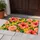 Coral Hibiscus And Peach Roses For Cheerful Cottage Garden Entryways Doormat - 4