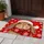 Santa Hat Bunny with Snowflakes for a Cozy Christmas Home, Holiday Animal Lovers Doormat - 4