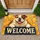 Bulldog Welcome Scene for Cheerful Pet-Loving Homes and Gifts for Bulldog Owners Doormat - 1