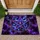 Mystic Purple Pentagram for Gothic Home Decor and Occult-Inspired Living Spaces Doormat - 1