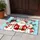 Snowman and Reindeer Christmas Scene for Cheerful Winter Holiday Home Celebrations Doormat - 4
