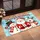 Snowman and Reindeer Christmas Scene for Cheerful Winter Holiday Home Celebrations Doormat - 2