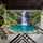 Natural Waterfall and Turquoise Pool Scenery for Serene Nature-Inspired Home Living Doormat - 5