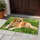 Golden Retriever Resting in Green Grass for a Cozy Pet-Loving Home and Dog Families Doormat - 4