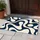 Navy Blue and Ivory Organic Curves for Calm Coastal Entryway and Modern Home Style Doormat - 4