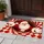Santa Claus Red And White Checkerboard Christmas Tunnel For Festive Holiday Entryways Doormat - 4
