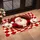 Santa Claus Red And White Checkerboard Christmas Tunnel For Festive Holiday Entryways Doormat - 2