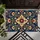 Navy Blue Folk Floral Medallion for a Warm, Welcoming Entryway and Cozy Home Style Doormat - 5