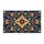 Navy Blue Folk Floral Medallion for a Warm, Welcoming Entryway and Cozy Home Style Doormat - 6