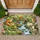 Woodland Foxes, Cats And Hedgehogs Beside A Garden Stream For Nature-Loving Homes Doormat - 1