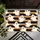 Cute White Ghosts on Black and Tan Stripes for Spooky Seasonal Entryway Charm Doormat - 5