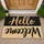Hello Welcome Two-Tone Entryway Greetings for Warm Homecomings and Housewarming Gifts Doormat - 1