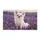 White Chihuahua in Lavender Fields for Peaceful Cottage Living and Pet Lover Homes Doormat - 6