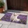 White Chihuahua in Lavender Fields for Peaceful Cottage Living and Pet Lover Homes Doormat - 4